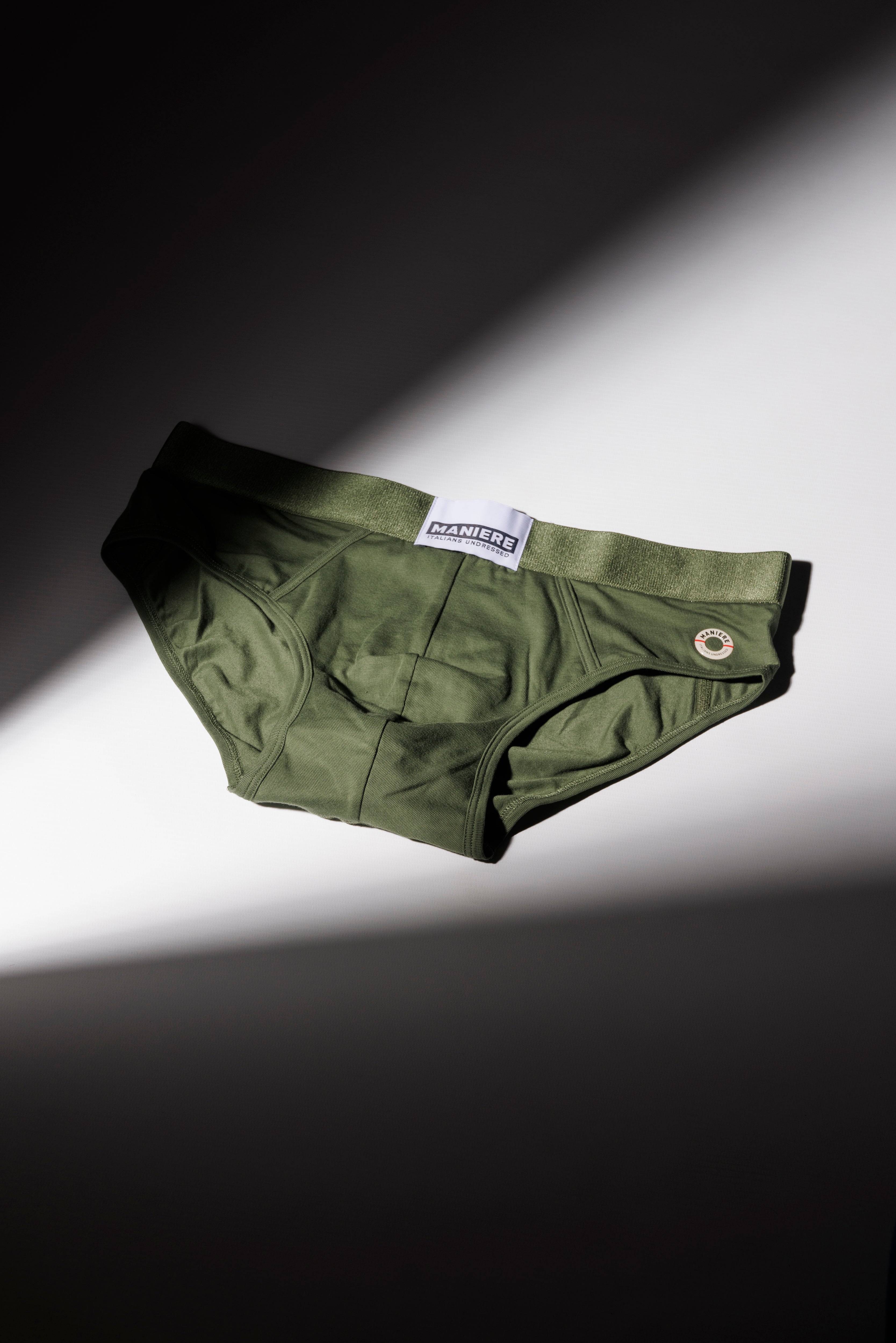 BRIEFS MONOCHROME GREEN - 30% OFF