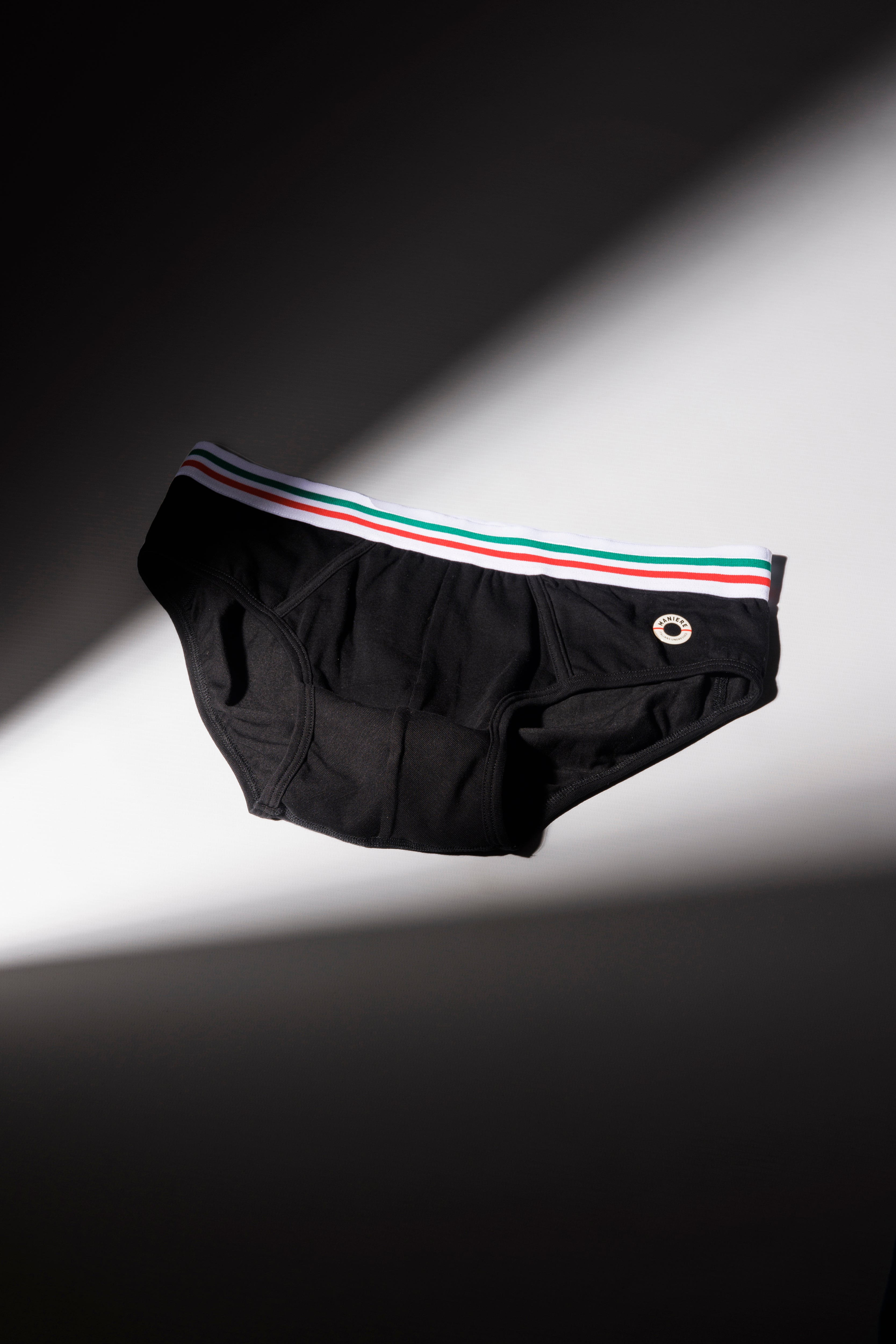 BRIEFS TRICOLOR BLACK