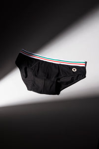 BRIEFS TRICOLOR BLACK