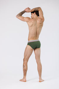 BRIEFS TRICOLOR GREEN