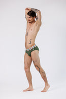 BRIEFS TRICOLOR GREEN
