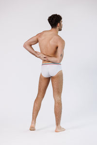 BRIEFS TRICOLOR WHITE