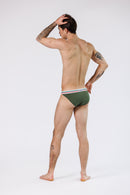 SQUAT BRIEFS TRICOLOR GREEN