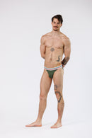 SQUAT BRIEFS TRICOLOR GREEN