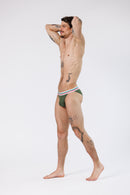 SQUAT BRIEFS TRICOLOR GREEN